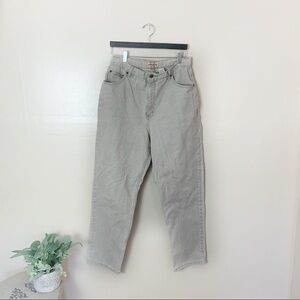 [St Johns Bay] Vintage High Rise Tan Beige Relaxed Fit Denim Mom Jeans